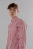 Men's Formal Bengle Multicolored Check-Shirt, Red White Black