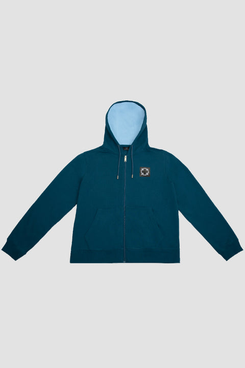 Men's Front Logo Full Zip Pullover Hoodie
