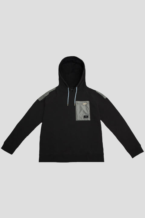 Mens Black Pullover Hoodie