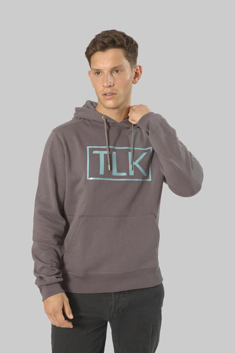 Men's Casual Pull-Over Designer Hoodie Sweatshirt, Volcanic Glass - Toplook London