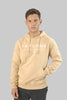 Men's Logo Front Pull-Over Hoodie Top, Almond