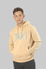 Men's Casual Pull-Over Designer Hoodie Sweatshirt, Almond - Toplook London
