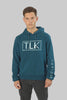 Men's Casual Pull-Over Designer Hoodie Sweatshirt, Navy - Toplook London