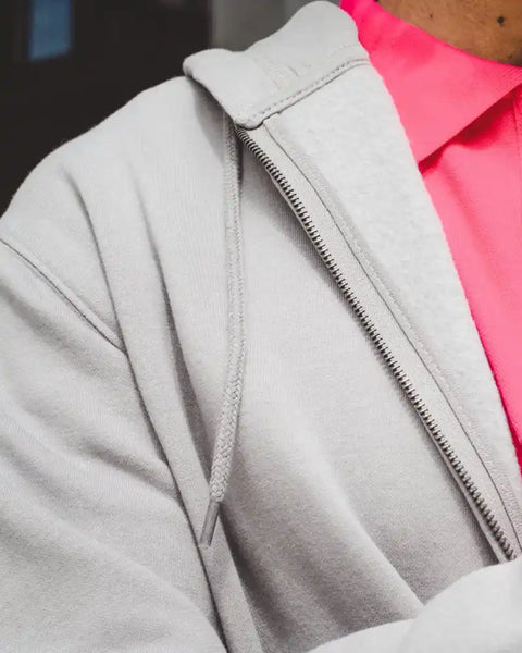 Men Grey Plain Hoodie Sale
