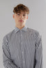 Men's Formal Bengle Multicolored Check-Shirt, White Black Yellow