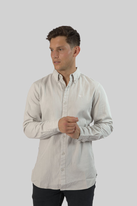 Men's Casual Wear Shirt With Floral Contrast Detail in Antarctica