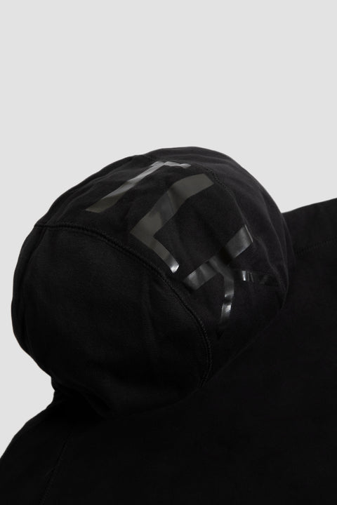 Logo Full-Zip Hoodie in black - Toplook London