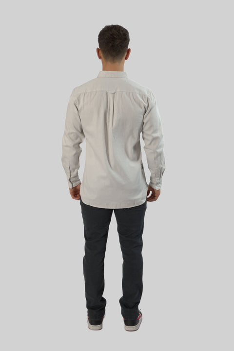 Men's Casual Wear Shirt With Floral Contrast Detail in Antarctica