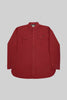 Causal Wear Long-Sleeved Shirt With Two Patch pockets in Ruby Wine