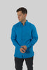 Men's Casual Wear Shirt With Floral Contrast Detail in Brilliant Blue