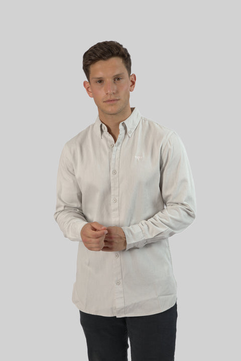 Men's Casual Wear Shirt With Floral Contrast Detail in Antarctica