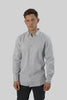 Men's Casual Wear Shirt With Floral Contrast Detail in Pearl Blue