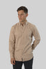 Men's Casual Wear Shirt With Floral Contrast Detail in Humus