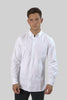 Men's Casual Wear Shirt With Floral Contrast Detail in Bright White