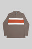 Long-Sleeved Polo Striped Shirt in brushed nickel - Toplook London