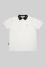 Logo Polo Shirt in white and black - Toplook London