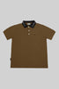 Logo Polo Shirt in olive green and black - Toplook London
