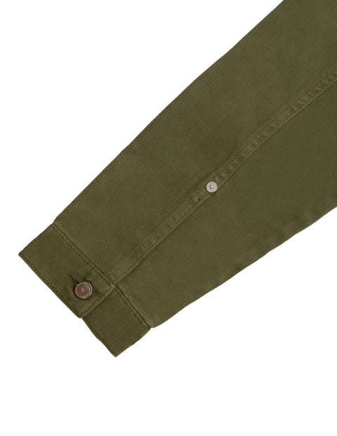 Classic Ladies Denim Jacket in Olive Wash