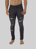 Smart 3D Ripped Slim Fit Jeans in grey - Toplook London
