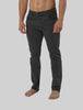 Men's Black Forest Tapered Fit Denim Jeans Pants in Green Melange