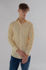 Men's Formal Bengle Multicolored Check-Shirt, White Yellow Black