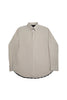 Button Down Collar Long-Sleeved Shirt with Flower Details in Volcanic Glass - Toplook London