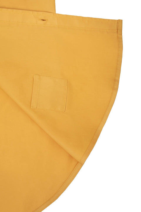Button Down Collar Long-Sleeved Shirt with Patch Pocket in Wheat colour - Toplook London