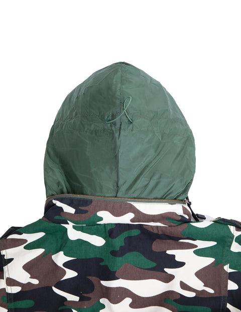 Camo Print Utility Jacket in green - Toplook London