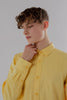 CASUAL LONG SLEEVE EMBROIDERED CHEST LOGO SHIRT SUNLIGHT - Toplook London