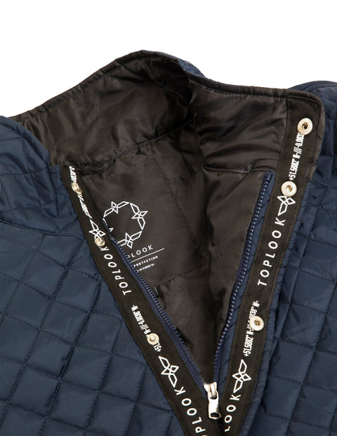 Classic Quilted Jacket in navy - Toplook London