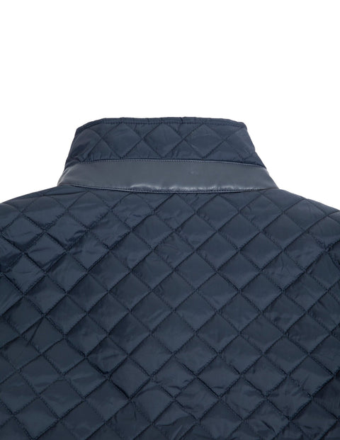 Classic Quilted Jacket in navy - Toplook London