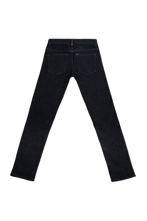 Coated Denim Trousers in black - Toplook London