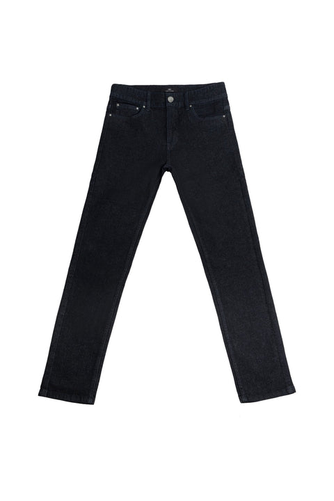 Coated Denim Trousers in black - Toplook London