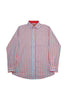 Formal Business Class Long Sleeve Classic Stripe Shirt Red-Blue-White - Toplook London