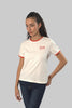 Ladies Casual Short Sleeve Ringer T-Shirt, Fog - Toplook London