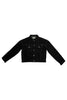 Ladies Denim Jacket in black - Toplook London