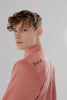 Long Sleeve Shirt with two Patch Pockets in Old Rose Colour - Toplook London