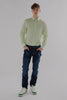 Long Sleeved Formal Smart Casual Slim Fit Shirt in Light Green Colour - Toplook London