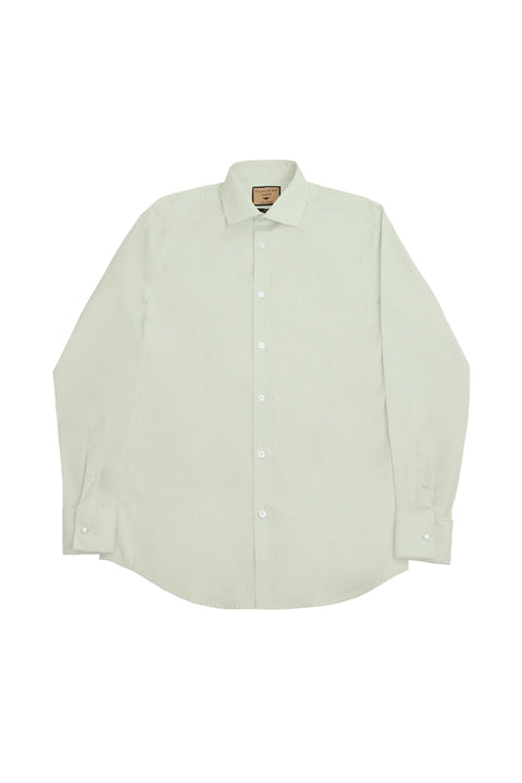Long Sleeved Formal Smart Casual Slim Fit Shirt in Light Green Colour - Toplook London