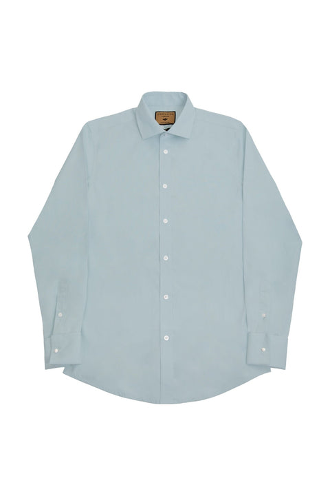Long Sleeved Formal Smart Casual Slim Fit Shirt in Sky Blue Colour - Toplook London