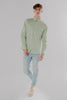 Long-Sleeved Shirt with Patch Pocket in pumice stone colour - Toplook London