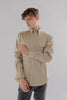 Long-Sleeved Shirt with patch pocket in wild dove colour - Toplook London