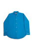 Long-Sleeved Shirt with Striped Details in brilliant blue - Toplook London