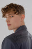 Long-Sleeved Shirt with Two Patch Pockets in ombre blue Colour - Toplook London