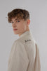 Long-Sleeved Shirt with Two Patch Pockets in volcanic glass Colour - Toplook London