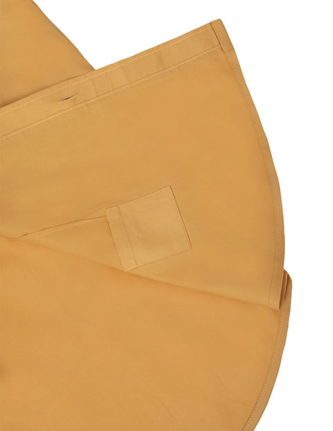 Long-Sleeved Shirt with Two Patch Pockets in wheat Colour - Toplook London