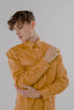 Long-Sleeved Shirt with Two Patch Pockets in wheat Colour - Toplook London