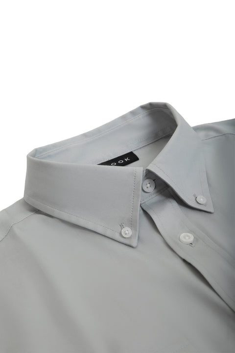 Long-Sleeved Shirt with Two Pockets in seafoam - Toplook London