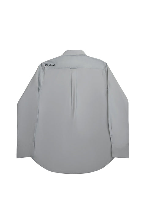 Long-Sleeved Shirt with Two Pockets in seafoam - Toplook London