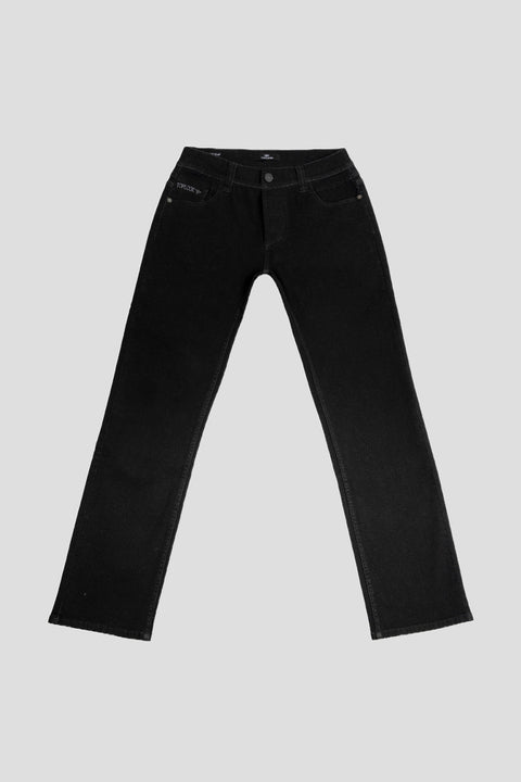 Men's Black Forest Tapered Fit Denim Jeans Pants - Toplook London
